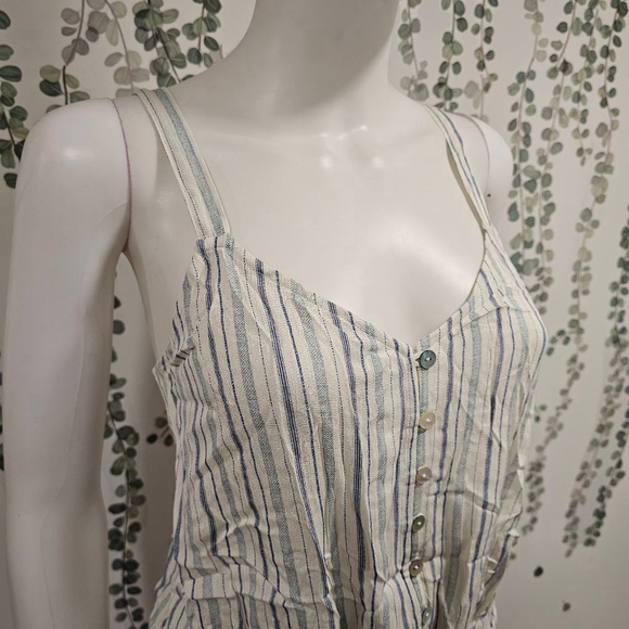 Anthropologie The Good Jane Striped Tank Top, Size S Blue/Cream - Picture 4 of 10